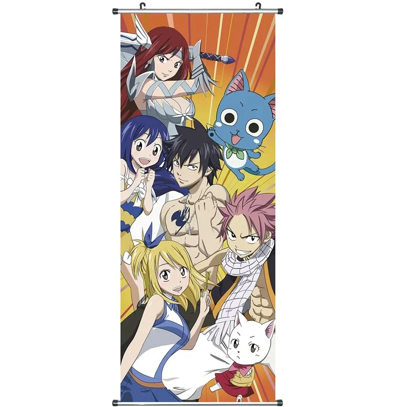 

40x100cm Cute Anime Scroll Poster Hanging Canvas Cartoon Poster Banner Wholesale