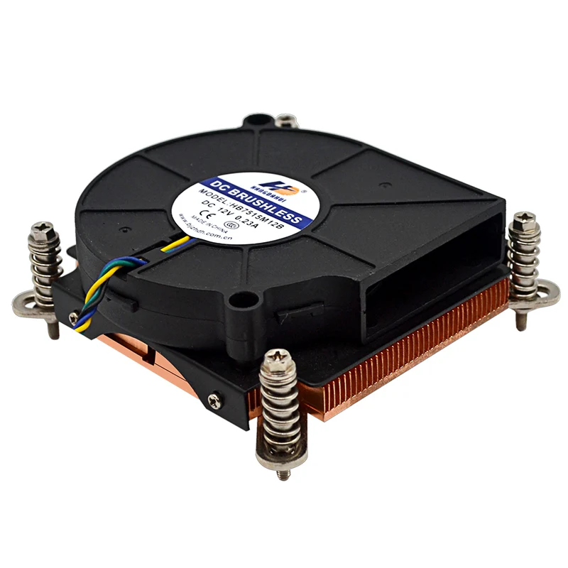 

115X server radiator 1U all-copper heat sink industrial control all-in-one machine cpu cooler fan socket 1150