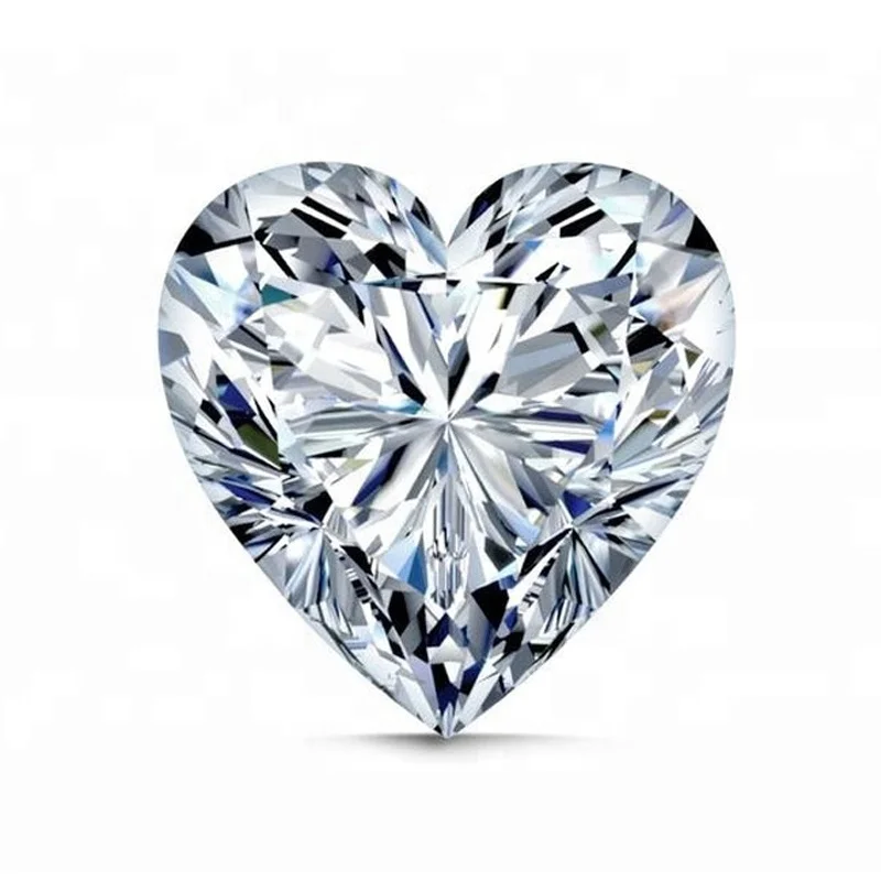 

HMOIS GH color Cut wholesale price white heart lab grown vvs moissanite stones loose diamonds