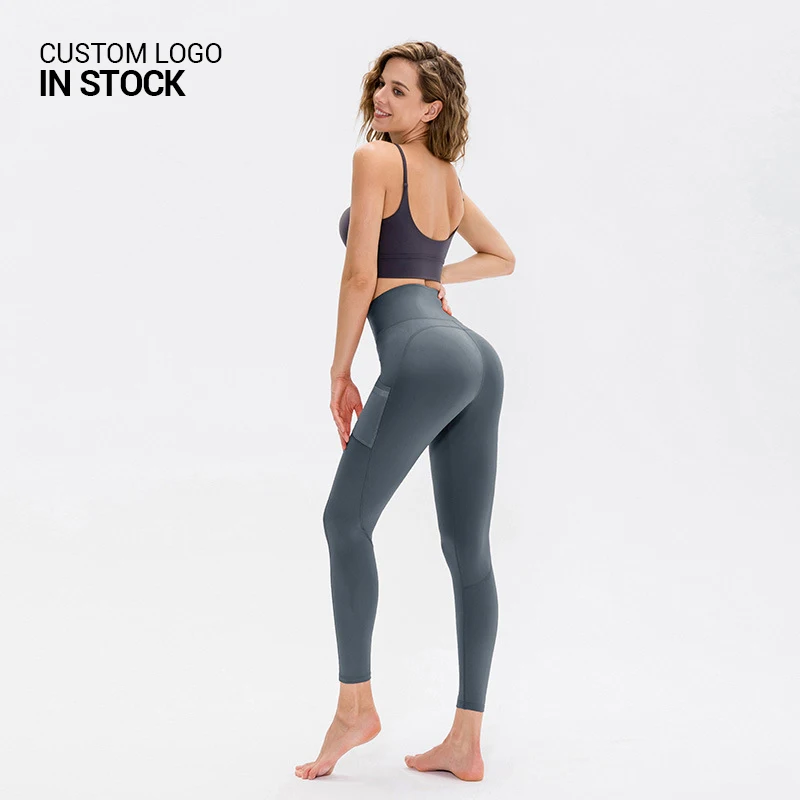 

Marvili New Ropa Deportiva Quick Dry Active Wear Tights Booty Yoga Leggings Mesh Push Up Tights With Side Pockets