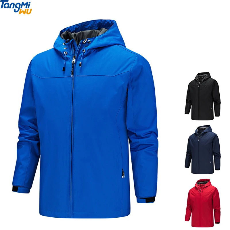 

Autumn and winter breathable no liner windbreak waterproof outdoor jacket Light Weight zipper hiking running hardshell jacket