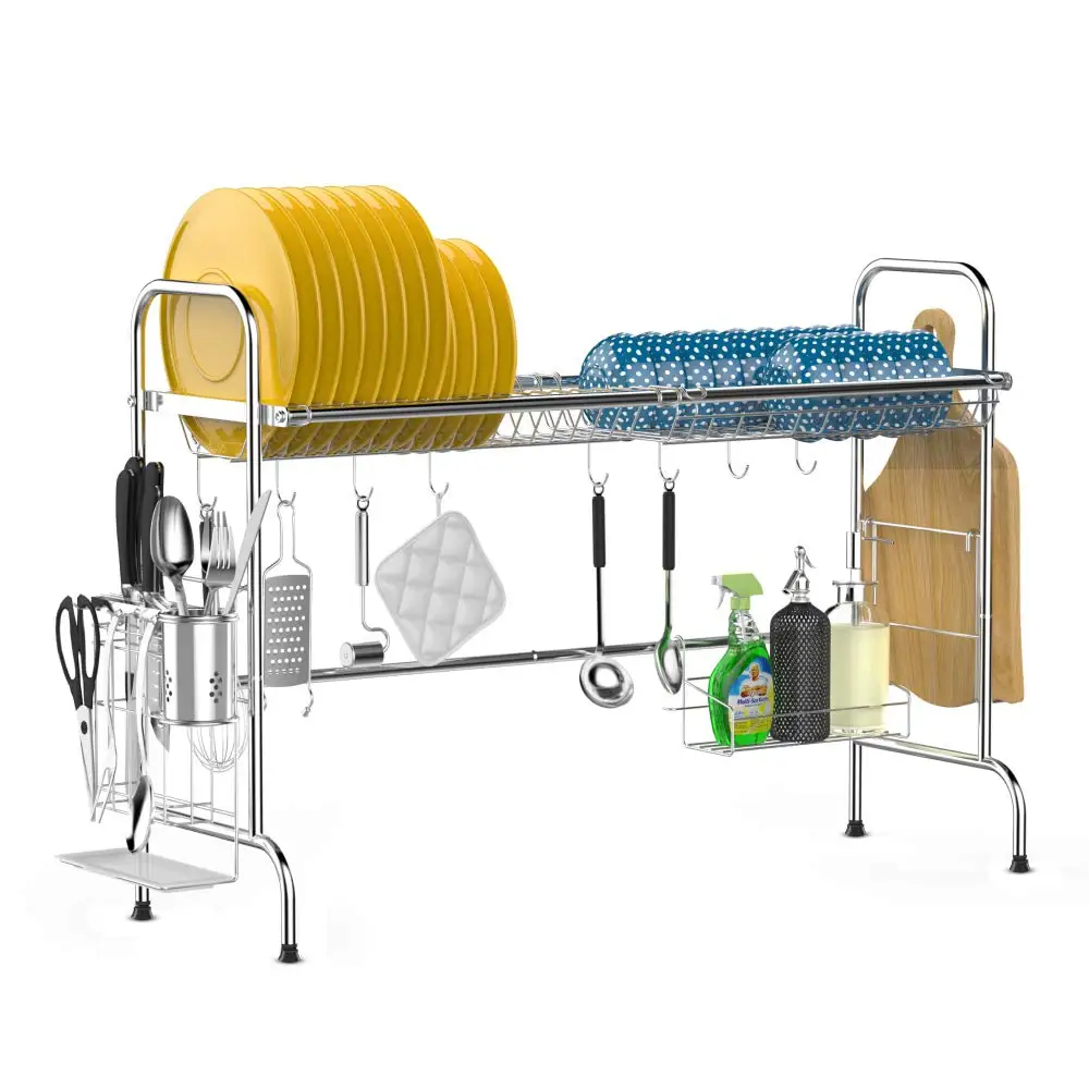 2019 Nieuwe Collectie Rvs Zwart Keuken Organizer,Aanrecht Rack,Keuken