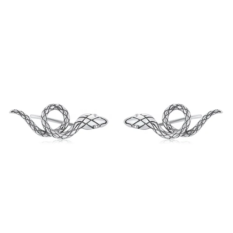 

in stock snake luxury pinch style evening earring quality bulk jewelry 925 silver designer inspired minimalist cute earrings