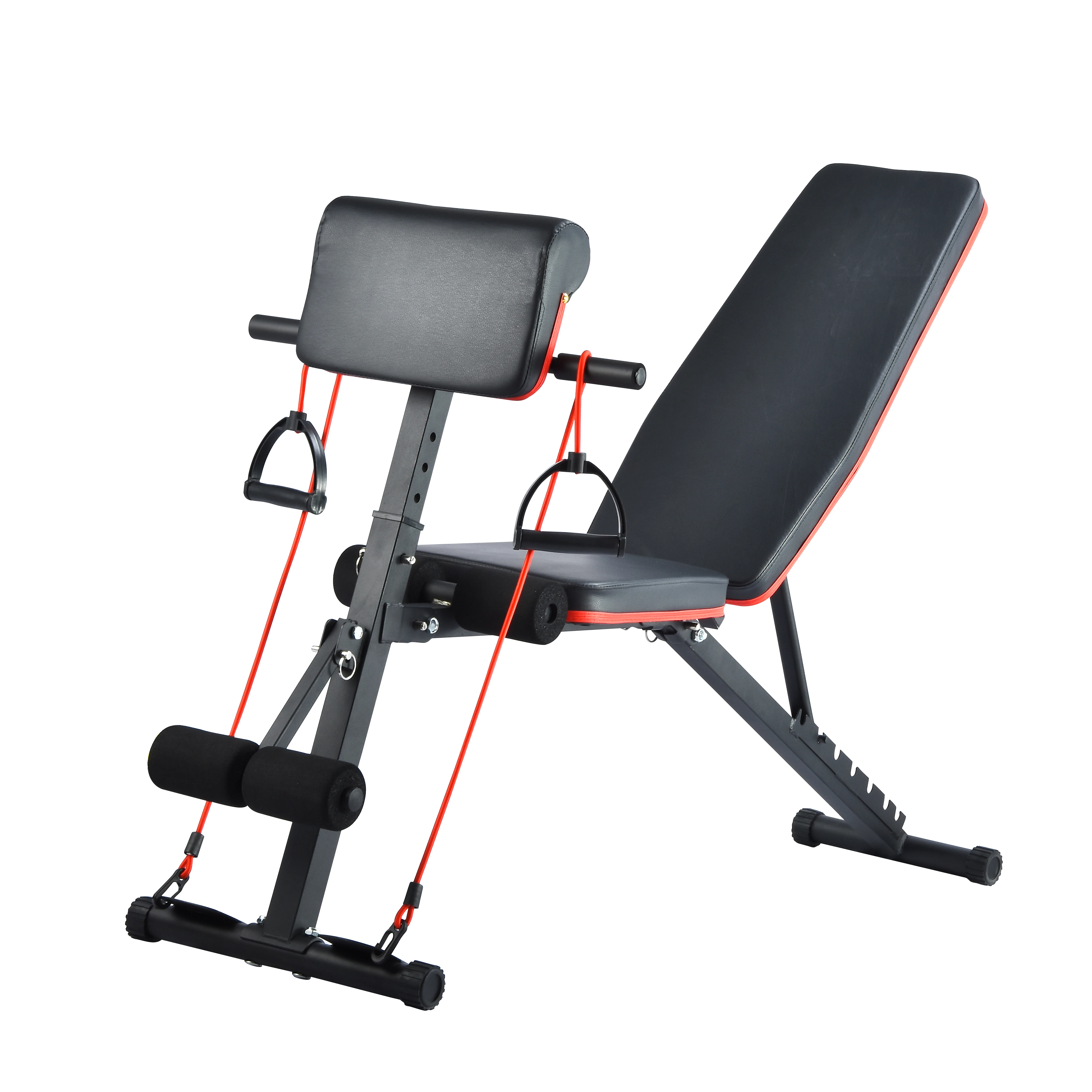 

Muscle Exercise Fitness Supine Board Abdominal Folding Pull Up With Supine Board For Gym, Black