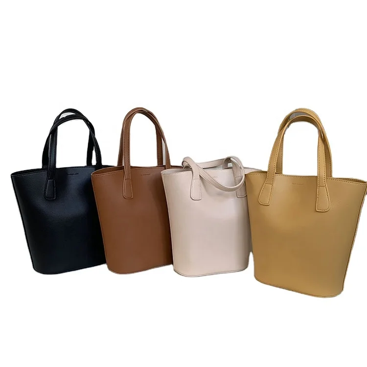 

Korean Hot Luxury Handbags For Women Sets Bucket Cross Body Bag Pu Leather Handbag