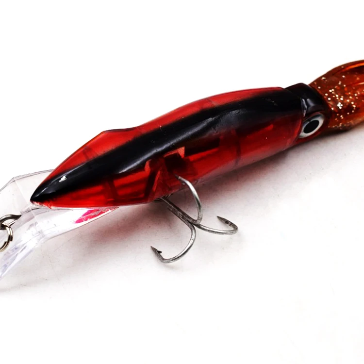 

2020 Octopus Lifelike Skirts Hard Swimbait Squid Soft Fishing Lures Bait, 6 colors