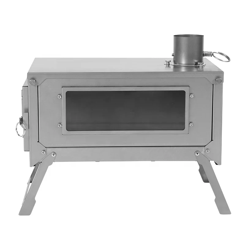 Foldable Titanium Wood-burning Stove Lightweight Compact Durable Portable Folding Wood Burning Outdoor Camping Hiking Bushcraft