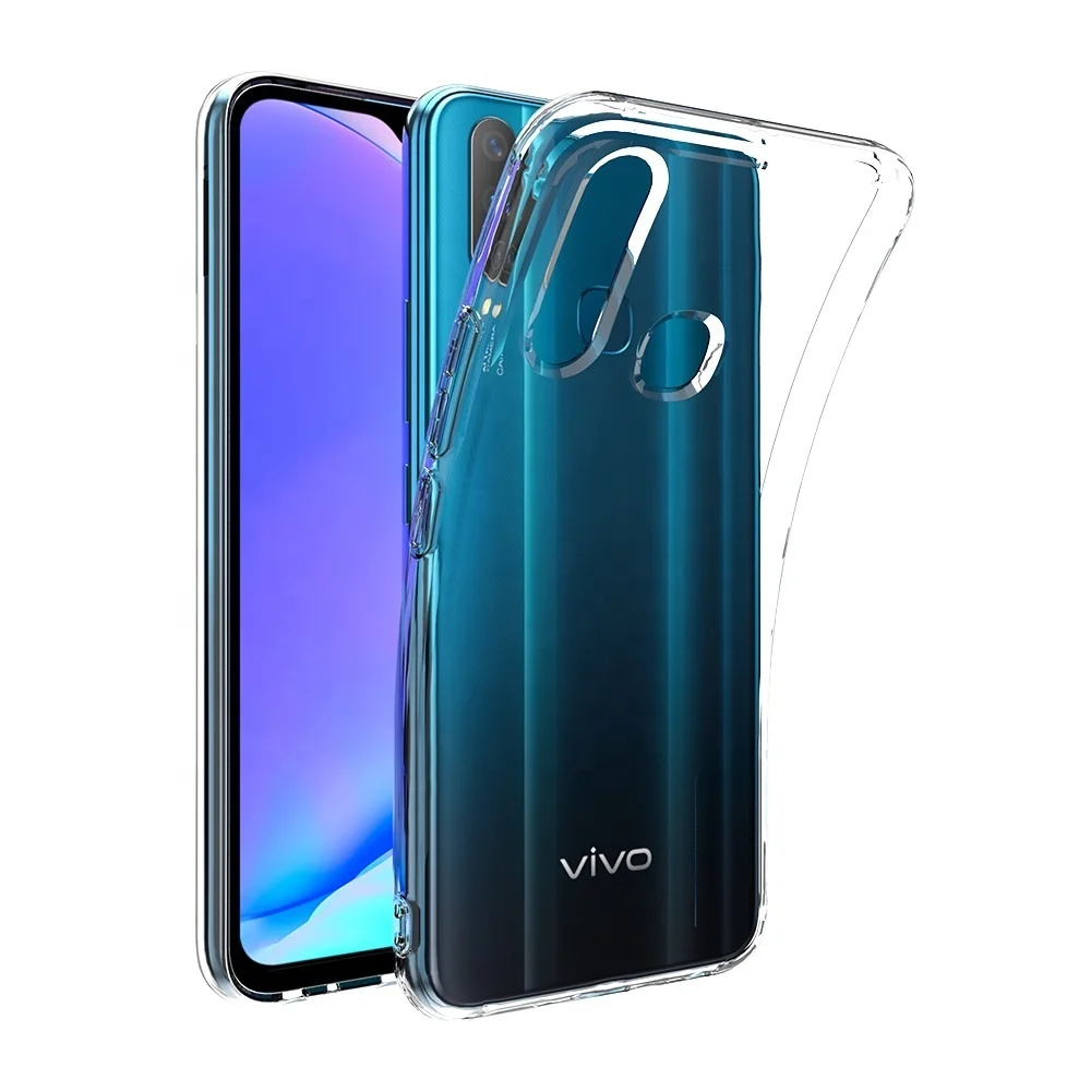 

Mobile Cover Supplier 2.0mm Transparent Soft Silicone TPU Smartphone Phone Cases for vivo Y17 Y90 V17 Z1x Z1 Pro iQOO Neo Z5x S1