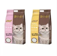 

Strong clumping long lasting natural plant feline tofu cat litter