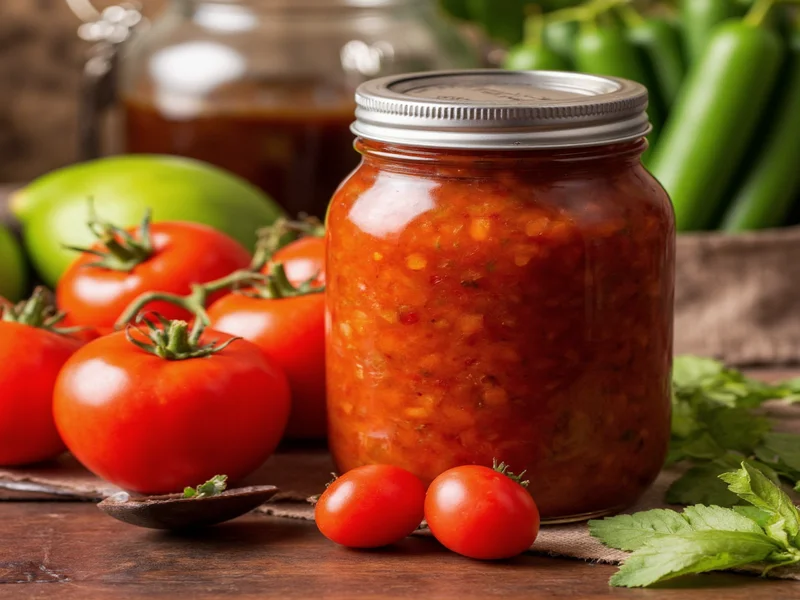 canning homemade salsa