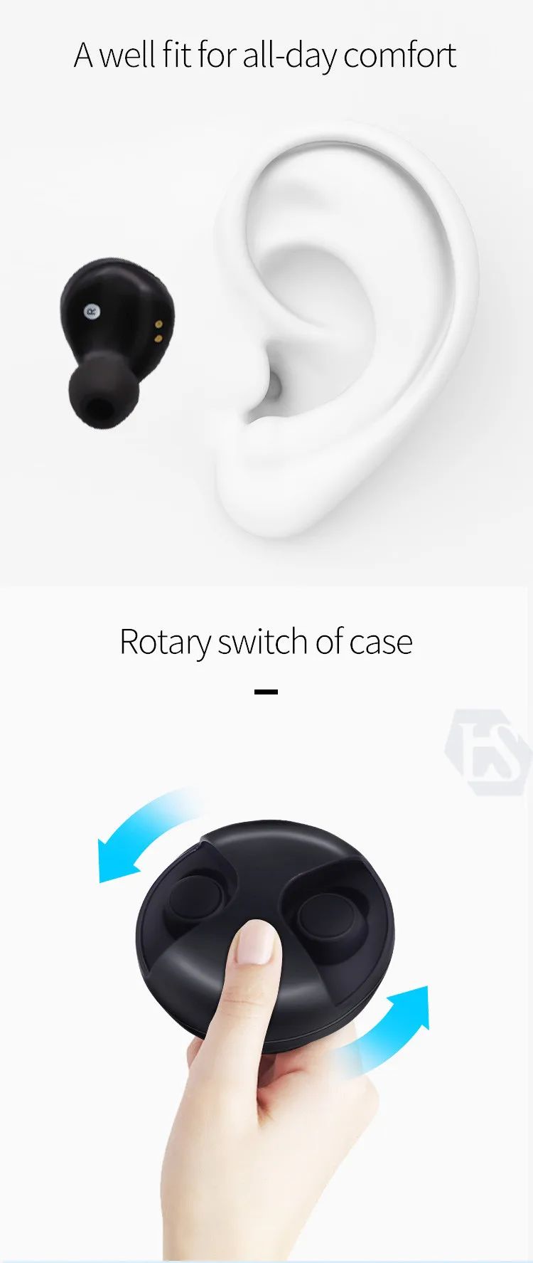 LENSI Stereo Cordless Earbuds Best Headphones Headset Wireless Earphones With Mic Deep Bass - ANKUX.COM