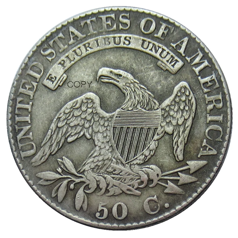 

US A Set of (1807-1839) 17PCS Capped Bust Half Dollars Silver Plated Reproduction Decorative Commemorative Coins