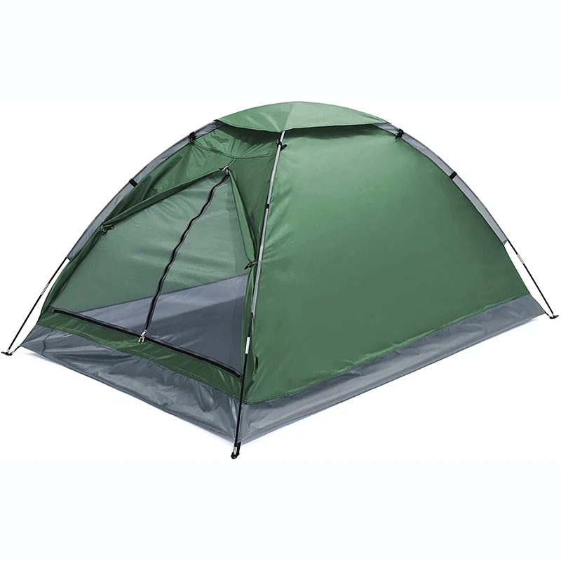 

2 Person Waterproof Pop up Hiking Tents Lightweight Portable Camping Dome Tent, Green