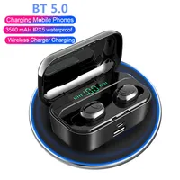 

Wireless BT headset G6S 5.0 stereo binaural call LED display with charging compartment