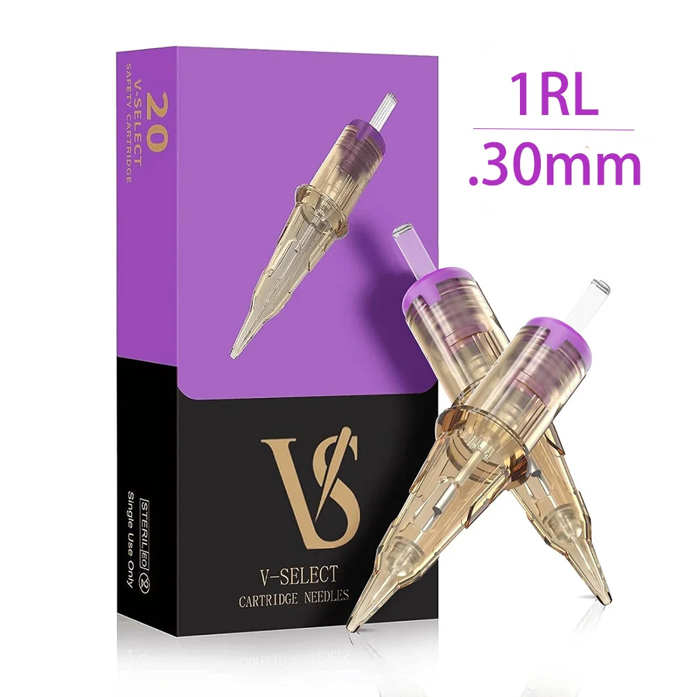 

EZ V Select 1RL 0.30mm Permanent Makeup Needles Scalp Micropigmentation CE Certified Sterilized Tattoo Cartridge