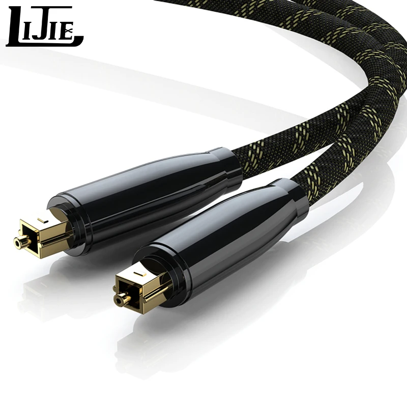 

Lijie Digital Optical Audio Toslink Male to Male Cable with 24K Gold Plated Connectors for Home Theatre Xbox Playstation