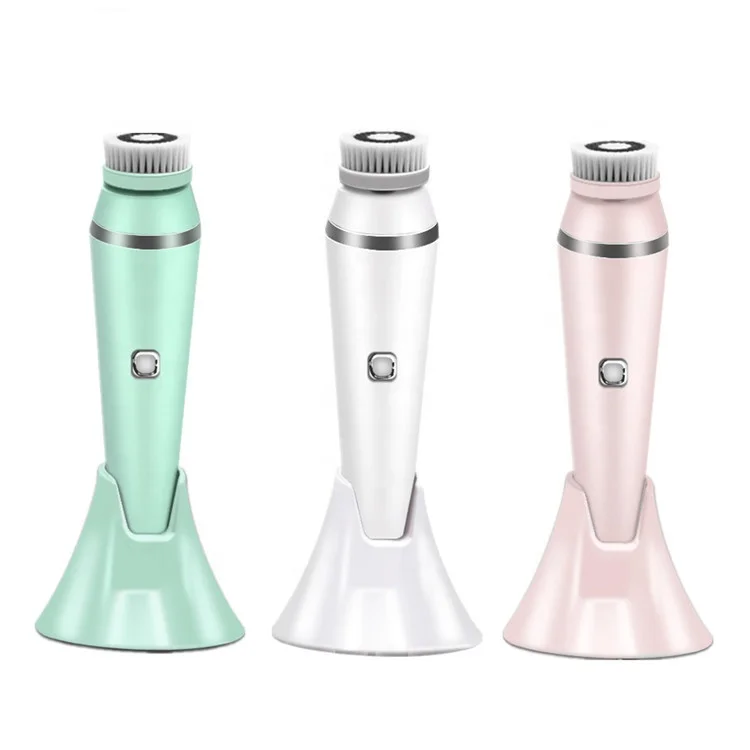 

4 in 1 waterproof electric face facial cleansing brush, Customized