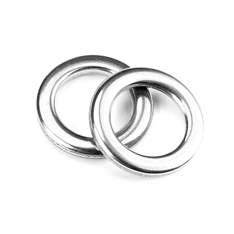 

100pcs/bag Wholesale Flat double Loop Rings stainless steel accessories quick fishing split rings Fishing Tackle, Silver