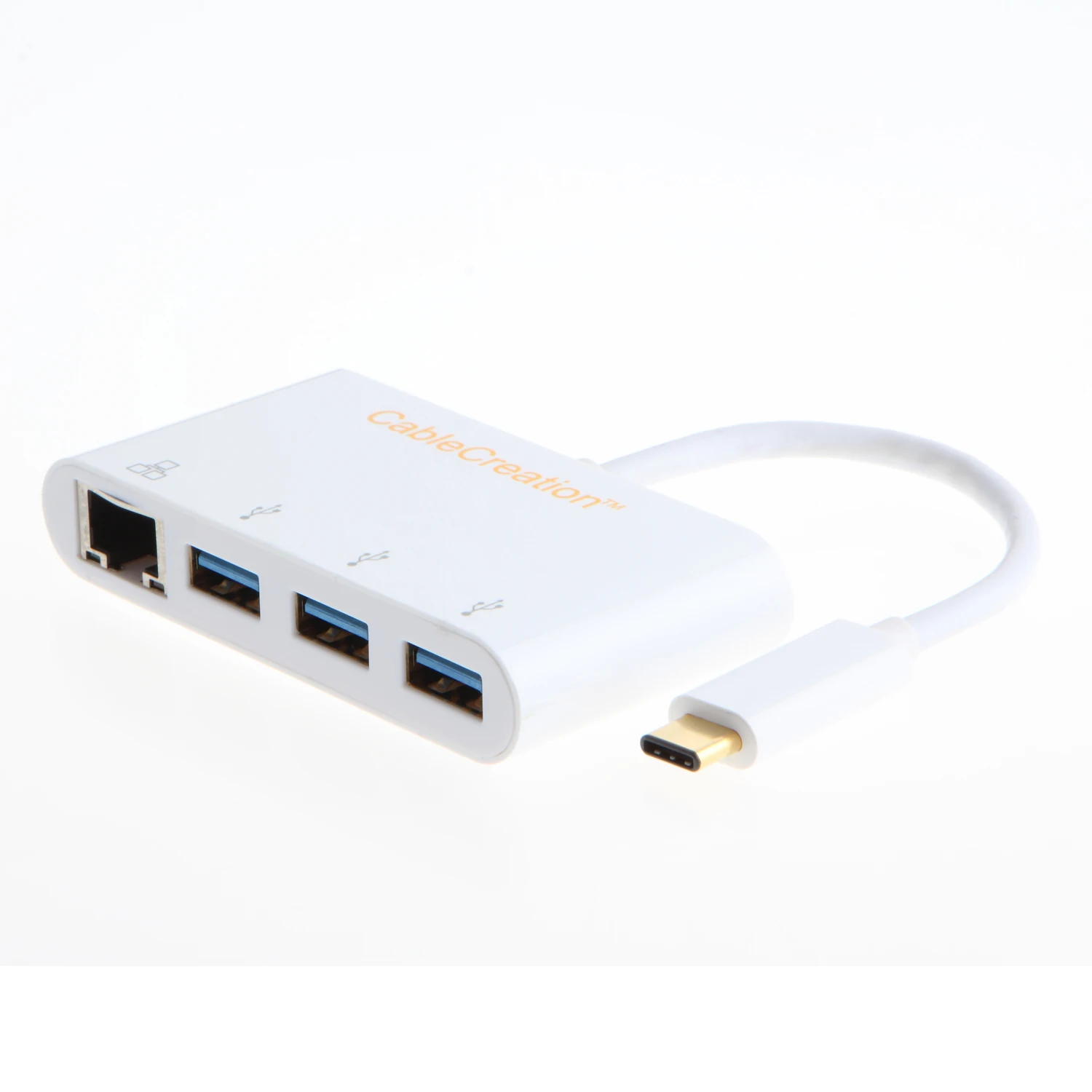 

CableCreation USB Type C to 3-Port USB 3.0 Data Hub with Gigabit Ethernet RJ45 LAN Network Adapter