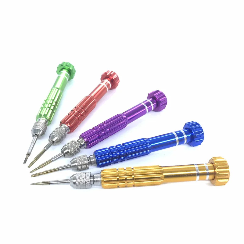 5-in-1 Mini Precision Repair Screwdriver Set Full Metal Handle 1.5 0.6 ...