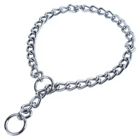 

Heavy Pet Chrome-Plated Steel Chain Choke Training Dog Collar, 4 sizes for small medium large Dogs