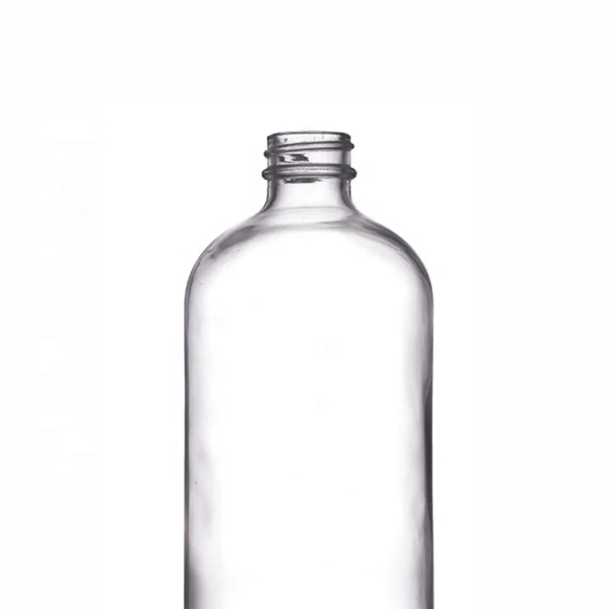 

promotional personal logo flint clear frosted printing milk empty 250ml 375ml 500ml 700ml 750ml water glass boston bottle