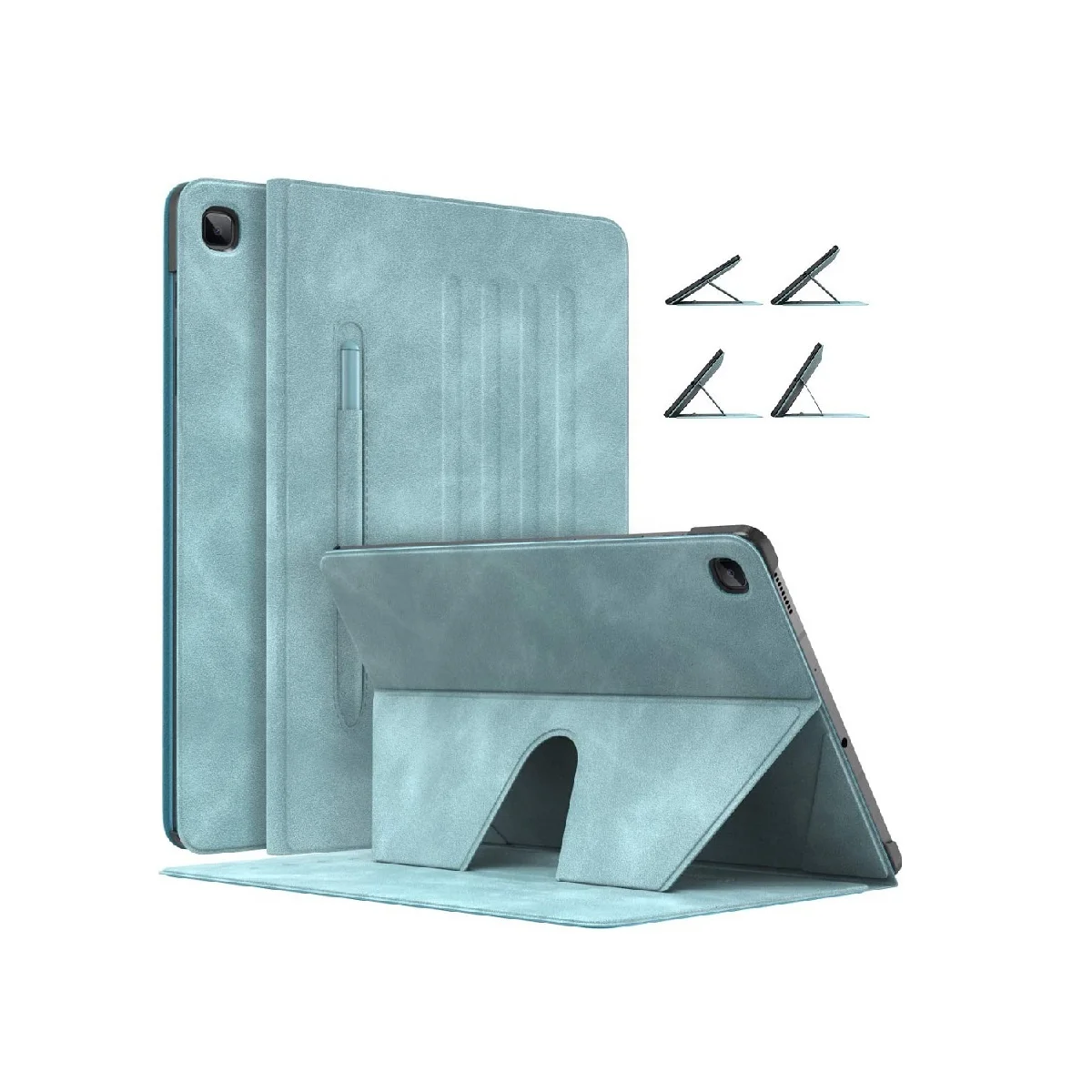 

MoKo Multi-Angle PU Slim Case with pen holder for Galaxy Tab S6 Lite 10.4 Inch SM-P610/615