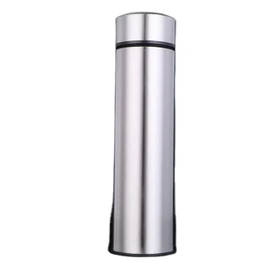 

Mikenda 500ml Metal Water Bottle 304 stainless steel business straight black insulation vacuum flask, Mix