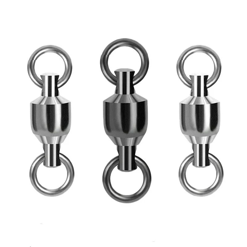 

WSDD-3001 10pcs/bag Fishing Accessories Connector ball bearing swivel with nice snap