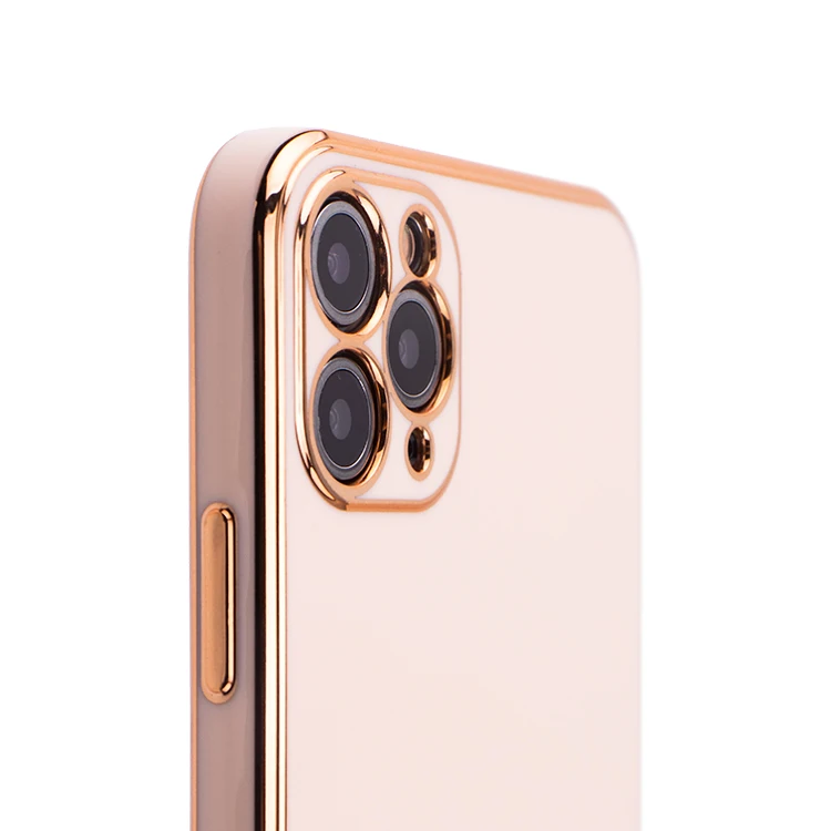 

Luxury 1.5mm Plating Electroplated Mobile Phone Case TPU Soft Phone Cover For IPhone 11 Pro Max Back Cover, 8 colors