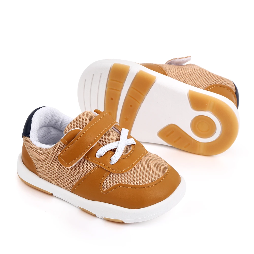 

Spring and autumn new prewalker shoes net cloth shoes baby boy shoes, Brown/blue