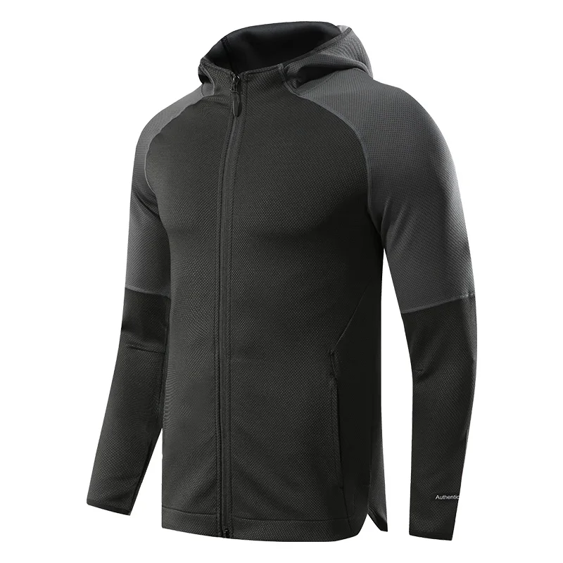 

Wholesale Mens Gyme coat Pullover Zippered Athletics Muscle Men Fitted Jogging Design Tight Fit Jacket