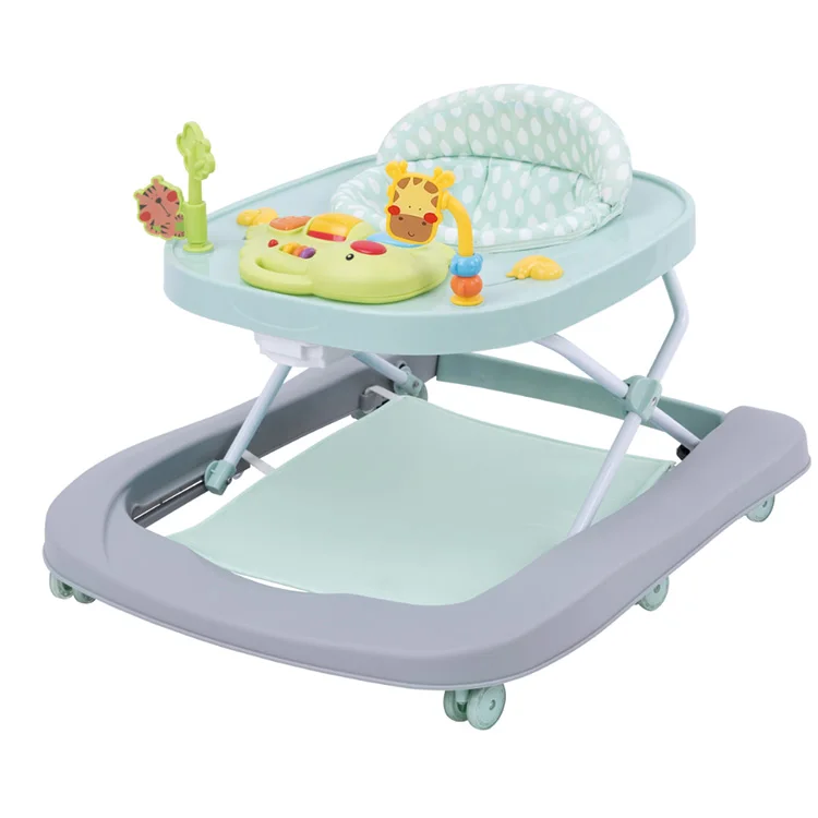 

Brightbebe high quality oem 6-18 months adjustable multi-function baby boy girl toys 2 in 1 kids walker with footrest