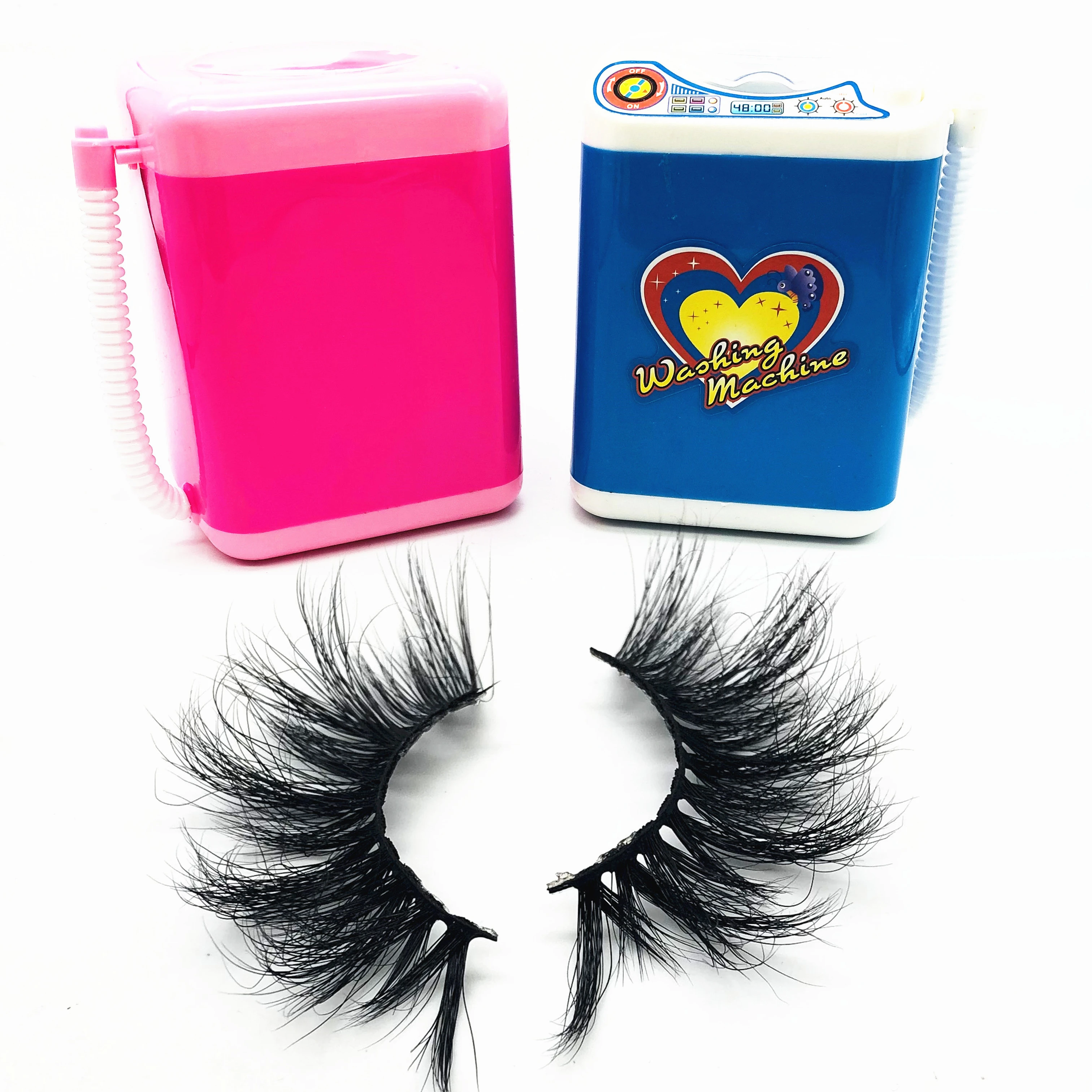 

Wholesale Mink Lash Vendor Private Label 3D Mink Eyelash Mini Lash Washing Cleaner Machine, Pink/black/blue