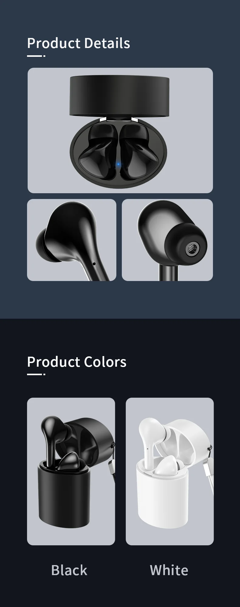 2019 mini TWS stereo Hands Free Wireless Headphone Bluetooth Microphone Headset