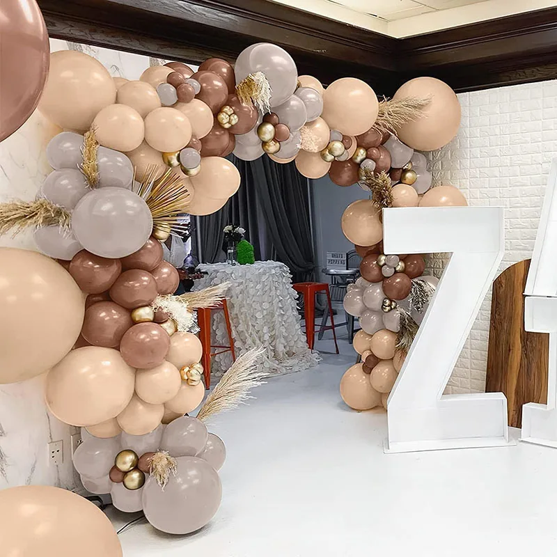 

120pcs Wholesale Wedding macaron Balloons Birthday Party Decoration Balloons Number Party Balloons Arch Wedding