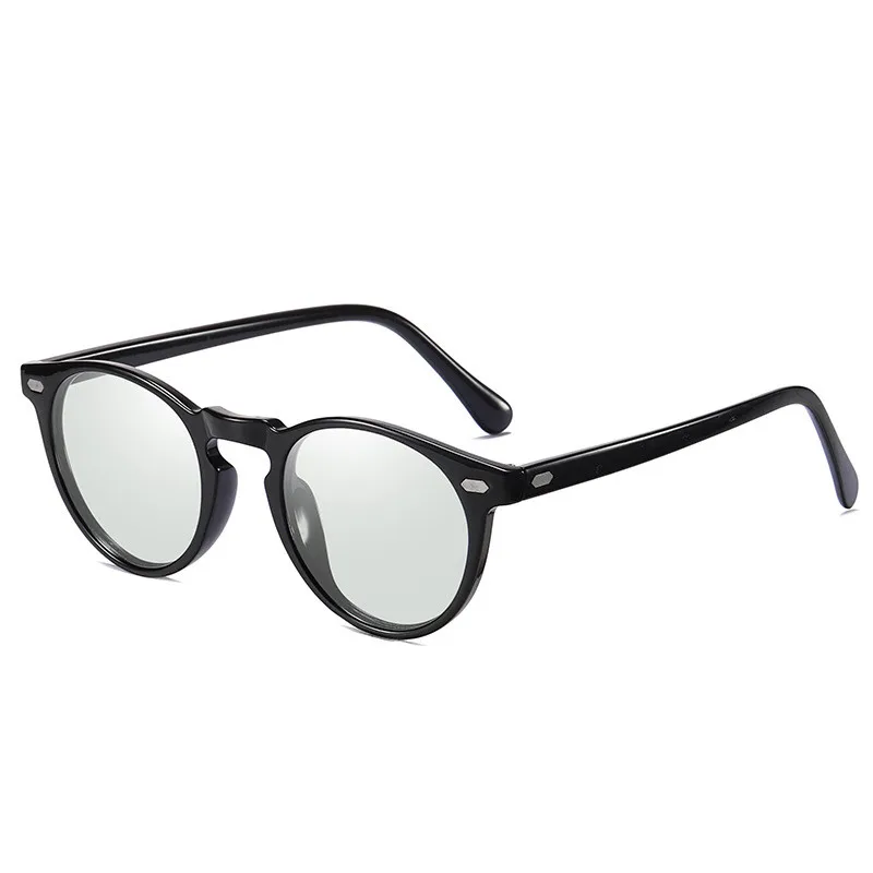 

Pink Vintage Cat Eye Round Men Color Changing Sport Fashionable Designer Luxury Sunglasses