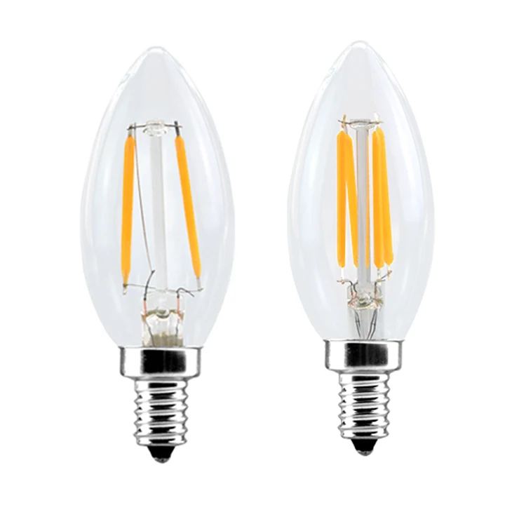 led candle bulb dimmable E12 led edison bulb E14 led filament bulb