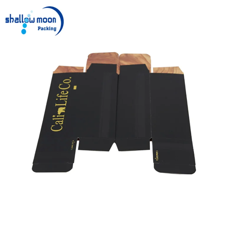 
Durable Custom Gold Foil Custom Long Size Craft Silk Black Gift Boxes 