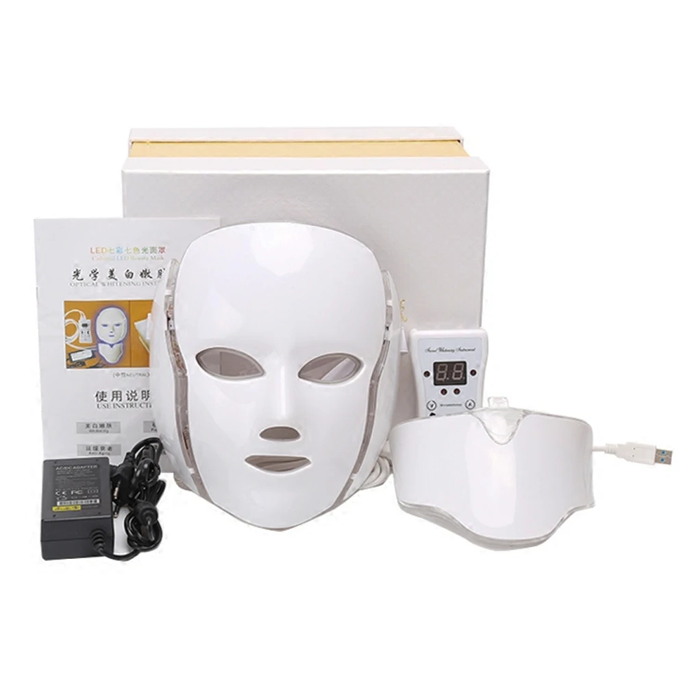 Neck Skin Rejuvenation Anti Acne Wrinkle Beauty Treatment Salon Home Use Newest 3/7 Colors Led Photon Facial Mask.jpg