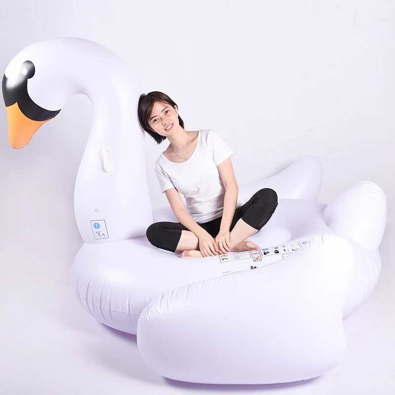 

Large water games inflatable water big swan float, White