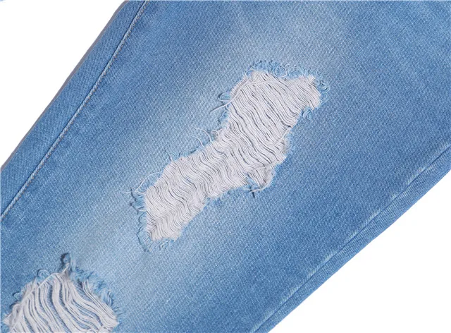 
New arrival cotton denim ripped jeans women tie dye bleach fashionable pencil jeans for women crop jeans for ladies 