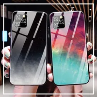 

For Apple iphone 11 Case Luxury Gradient Hard Tempered Glass Protective Back Cover case For iPhone 11 Pro Max Full Cover Shell