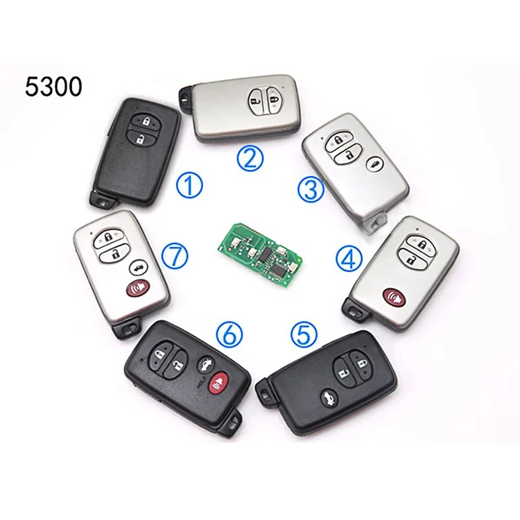 

Multiple Styles 2 3 4 Car Button 314mhz For Toyota 5300 TOY2 Smart Remote Control Key