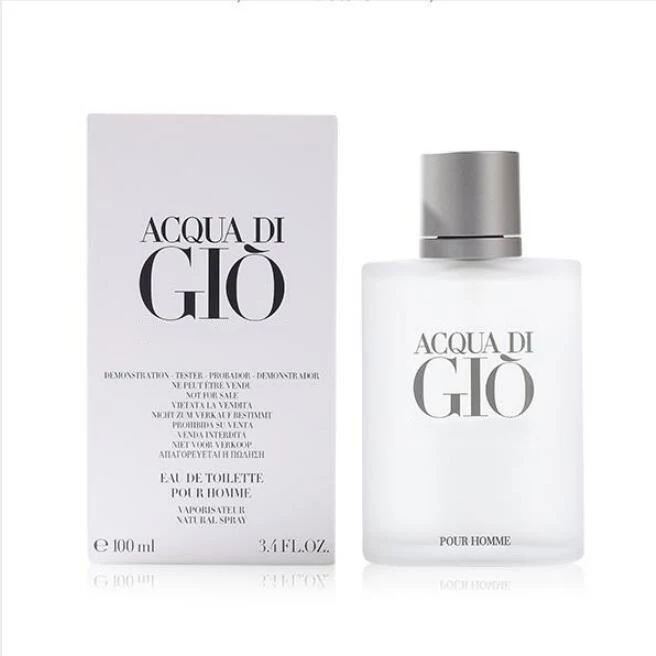 

Acqua Di Gio Perfume  3.4oz Men Perfume Strong Fragrance Eau De Toilette Pour Homme Long Smell Parfum Top Quality Fast Ship