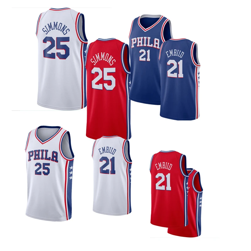 

Free Shipping Philadelphia Mens Joel Embiid Jersey