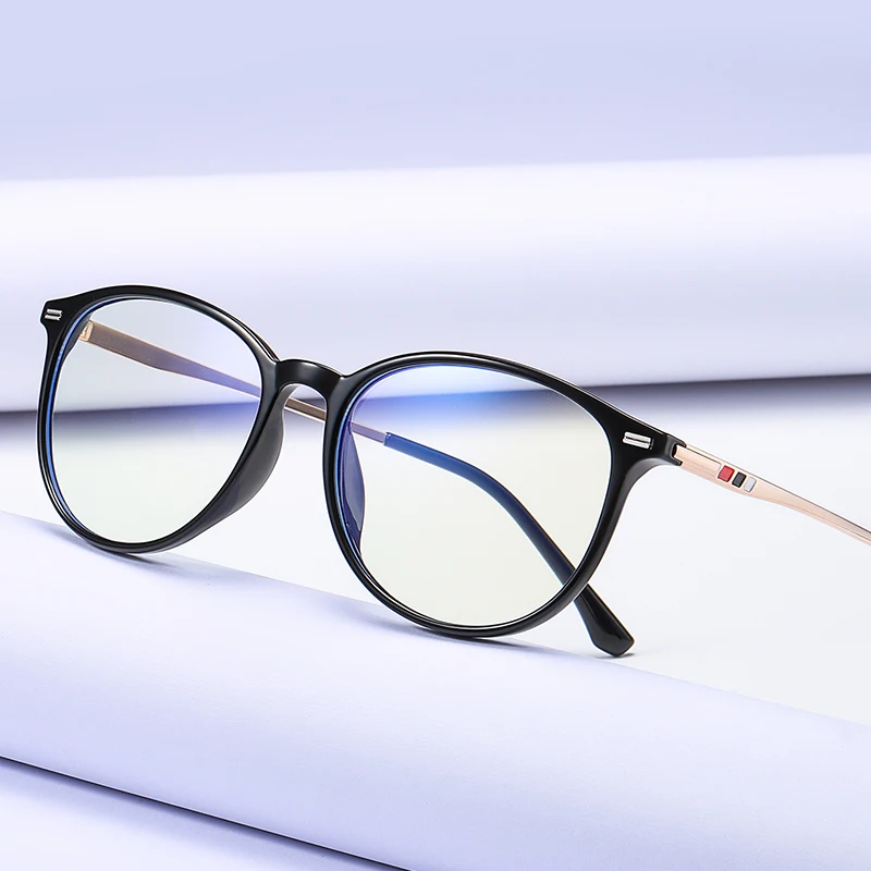 

China Manufacture New Design TR90 Transparent Frame Eyewear With Clear Block Blue Light Lens Glasses