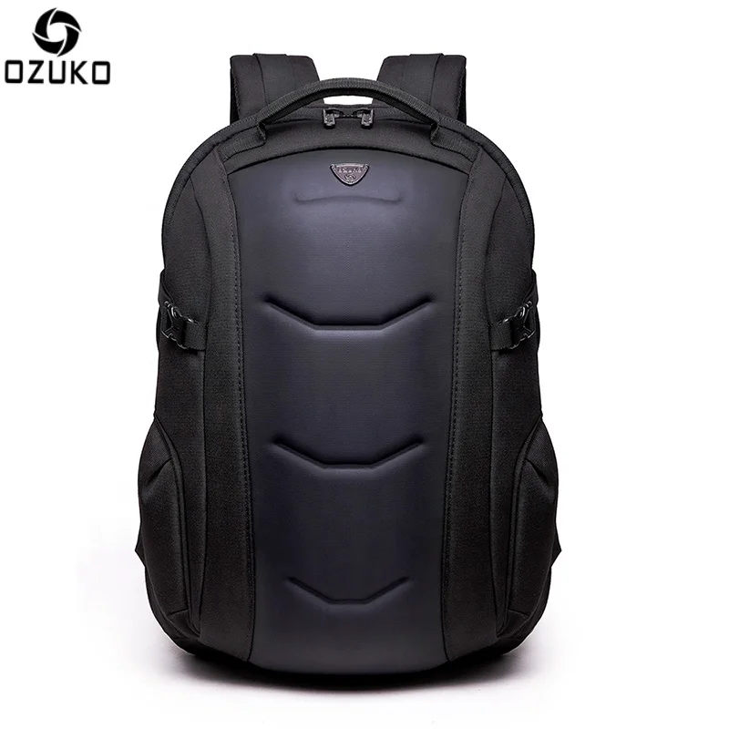 

Ozuko New Hard Shell Laptop Travel Outdoor Fashion Men Waterproof Eva Bag Motorcycle Backpack, Black,blue,dark khaki