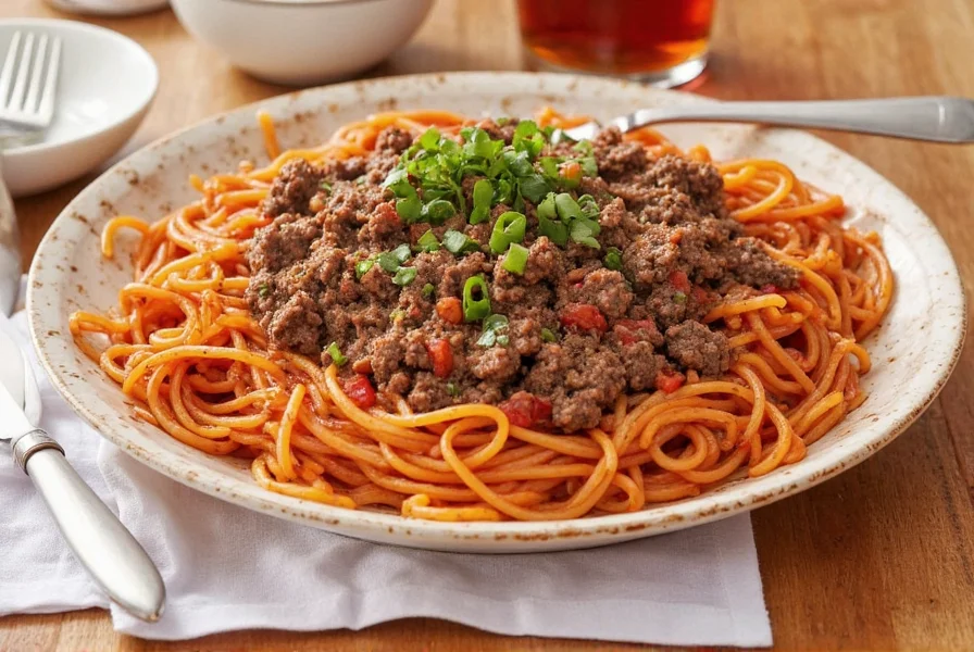 Seasoning ground beef during cooking