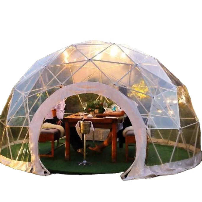 

6 M diameter events luxury hotel transparent Round Shape dome tent for camping